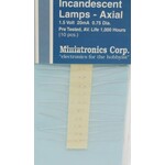Miniatronics 18-075-10 1.5v Incandescent Lamps Clear - 10 Pack