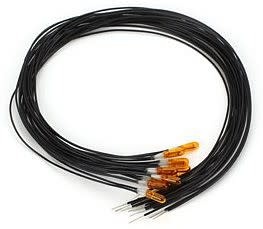 18-Y12-10 12v Yellow Incandescent Lamps - 10 Pack