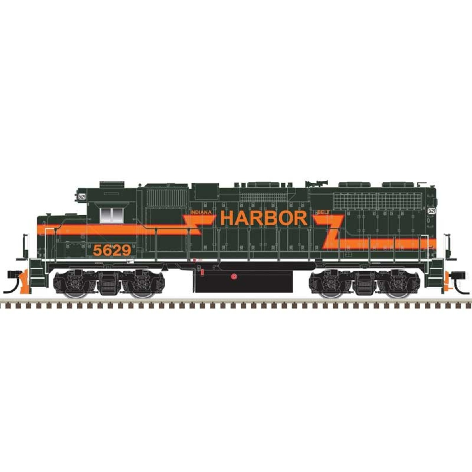Atlas 10004086 HO, Loco, GP38, Gold, IHB, Ditch Lights, 5629