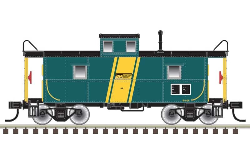20006764 HO C&O Cupola Caboose Black River Western 34