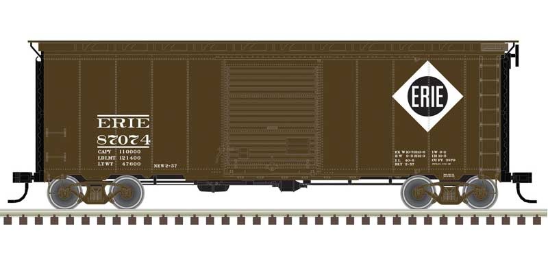 20006819 HO 40' Postwar Box Car Erie 87187