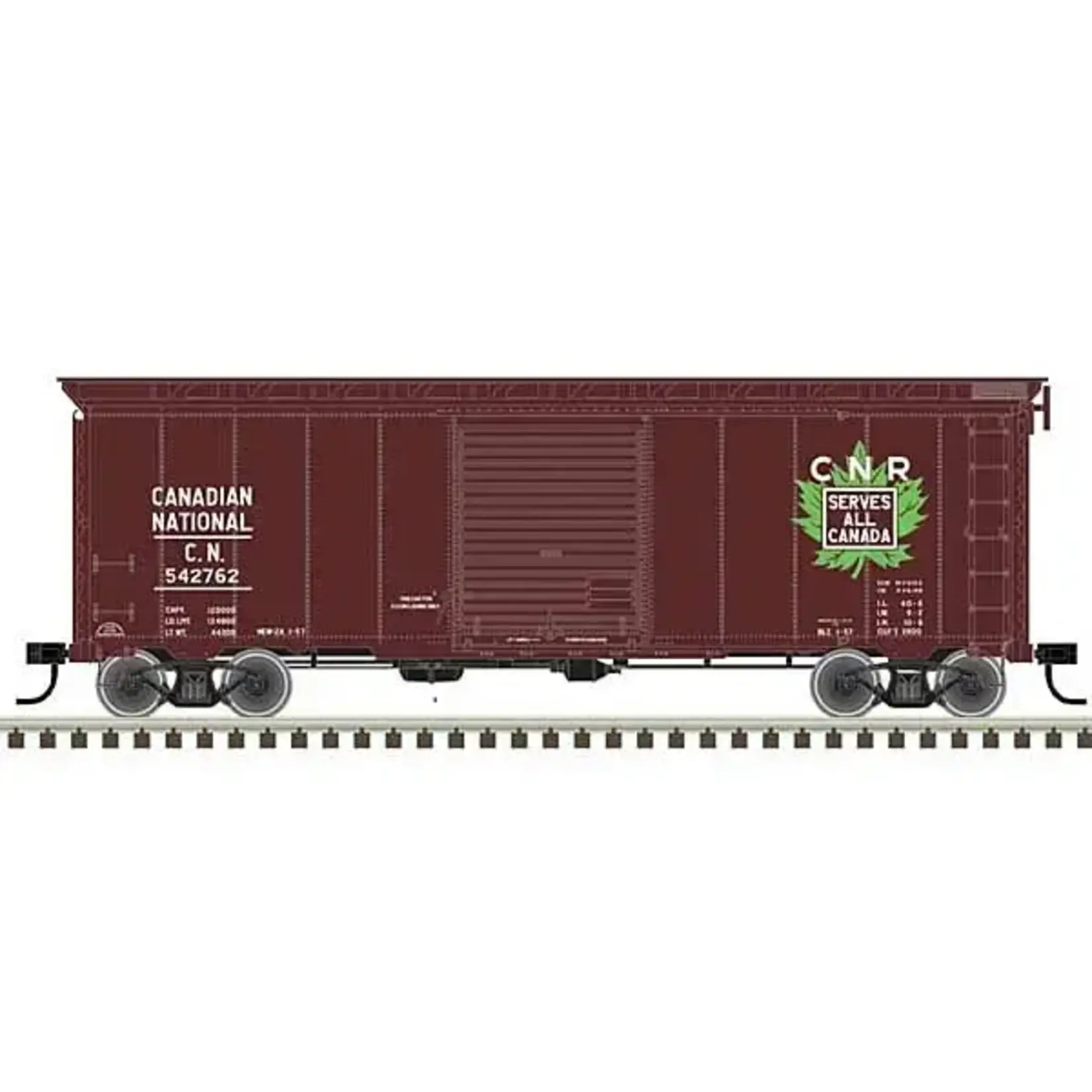 Atlas 20006830 HO 40' Postwar Box Car Canadian National 542762