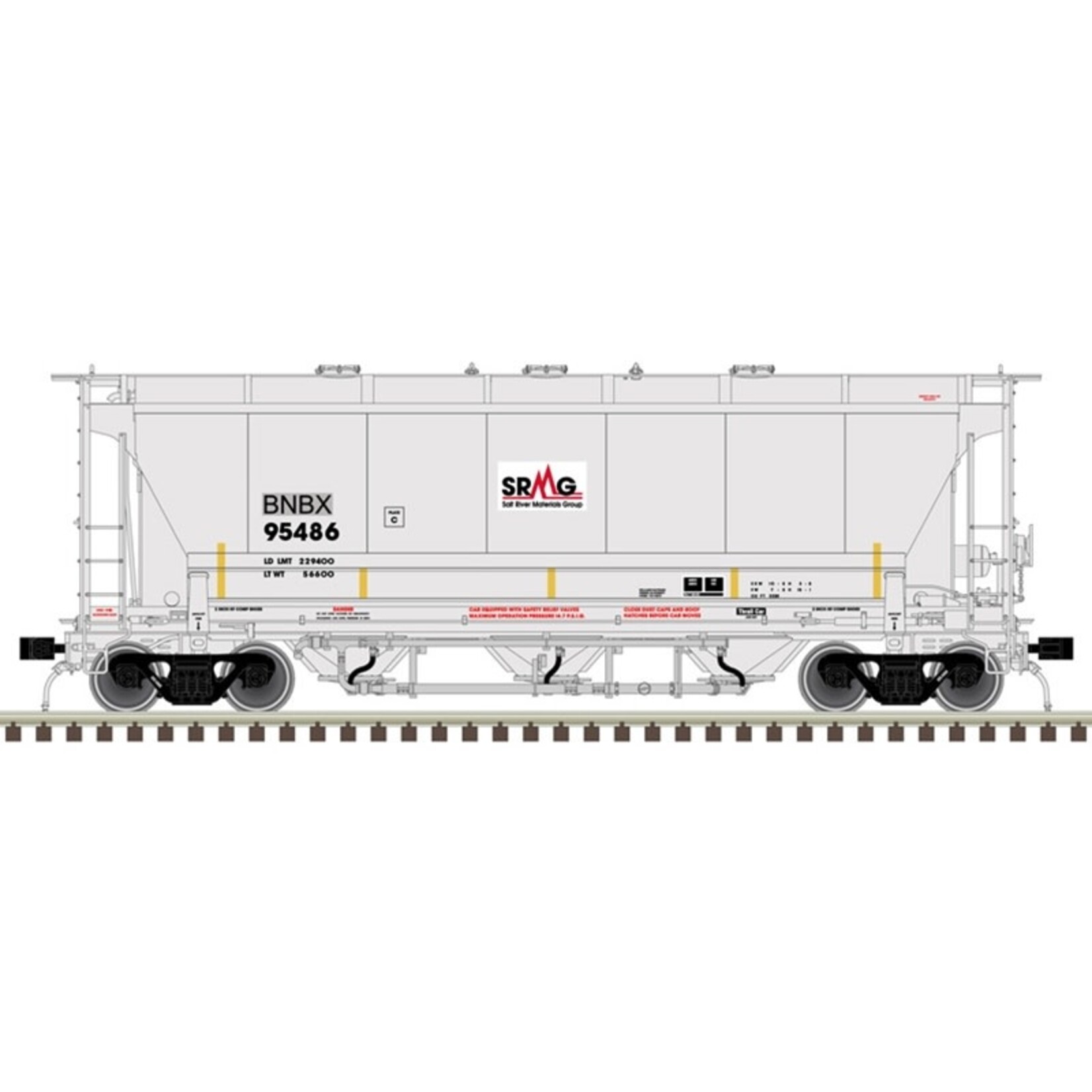 Atlas 20006834 HO Trinity 3230 Hopper BNBX 95486