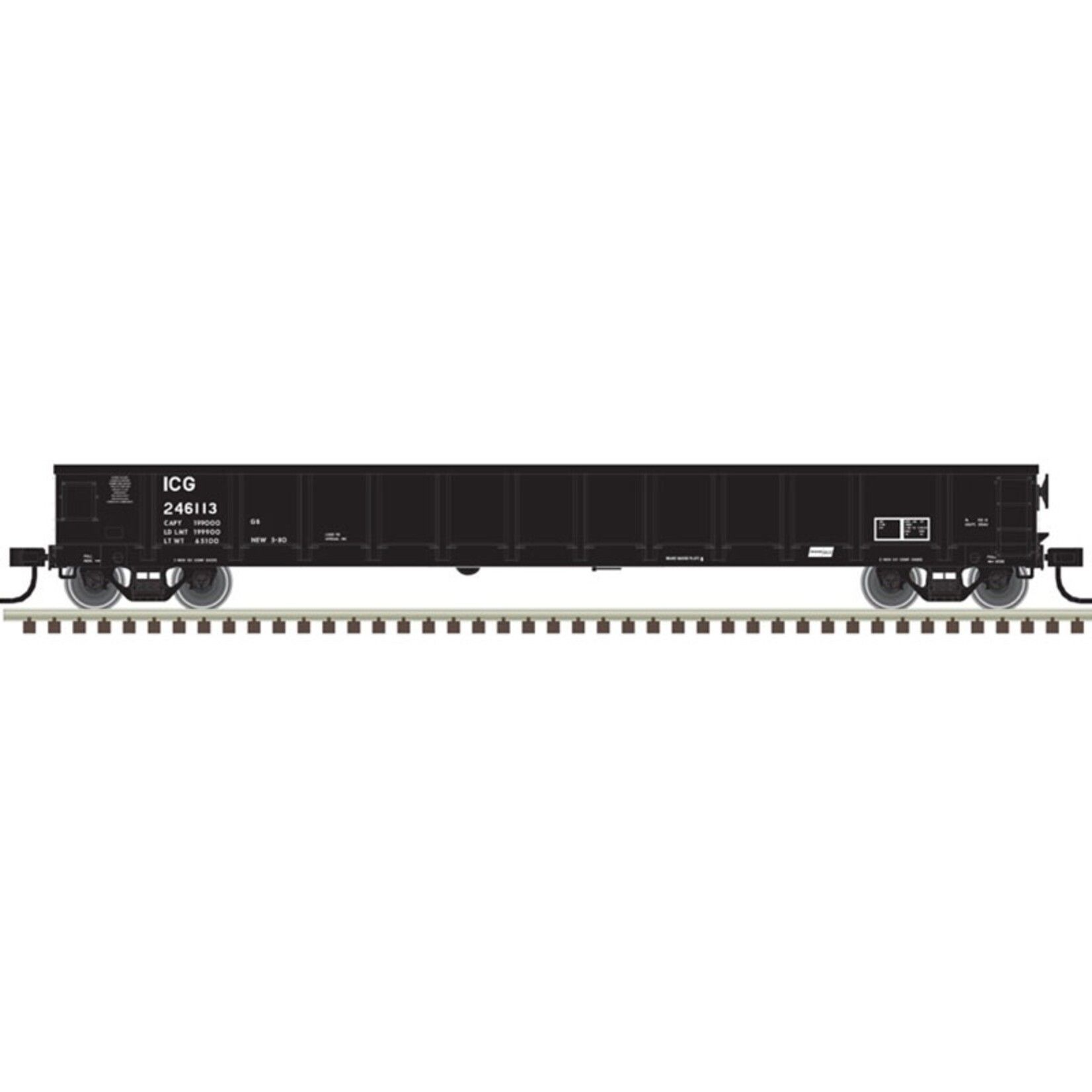 Atlas 20006860 HO Evans 52' Gondola Illinois Central Gulf 246127