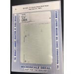 Micro Scale 60-1025 N Scale - 75' Center Beam Bulk Head Flat Car 1987+ Decals