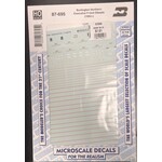 Micro Scale 87-695 HO Scale - Burlington Northern Executive F Unit Diesels (1992+) Decals
