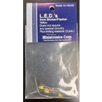 Miniatronics 12-133-03 3mm Blinker/Flasher Yellow LED -3 Pack w/Resistors