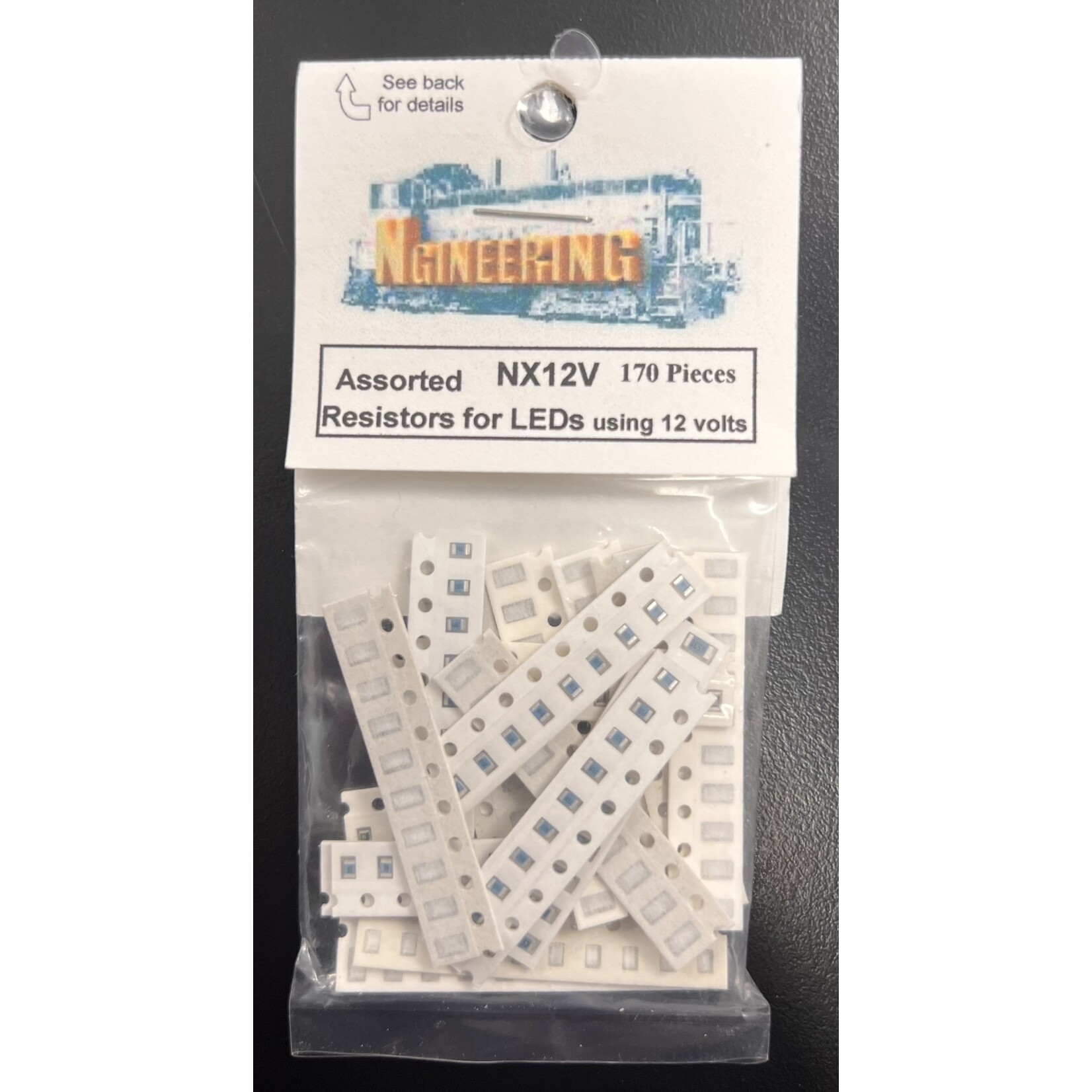 Ngineering NX12V Assorted Resistors for 12v LEDs - 17 10 Packs