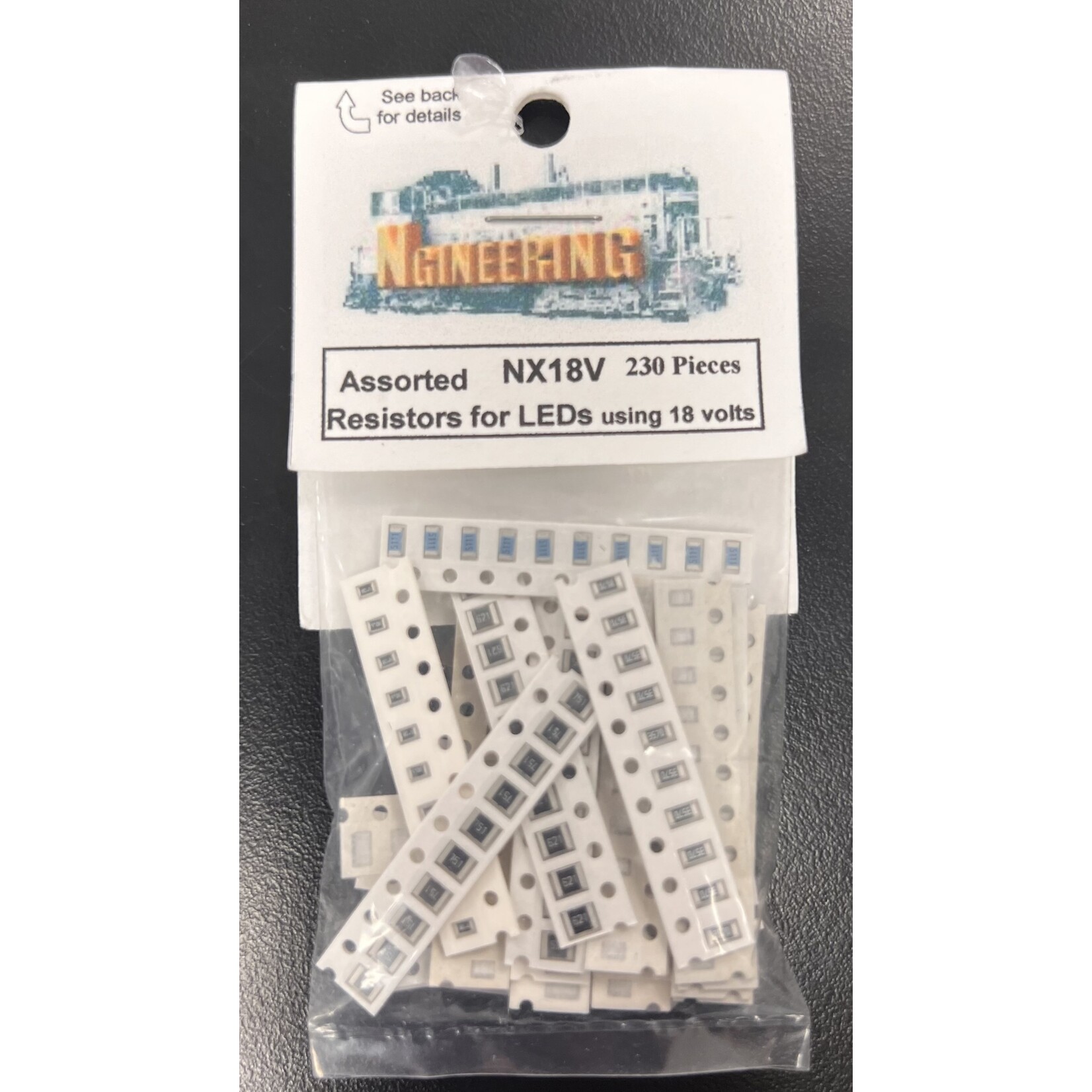 Ngineering NX18V Assorted Resistors for 18v LEDs - 23 10 Packs