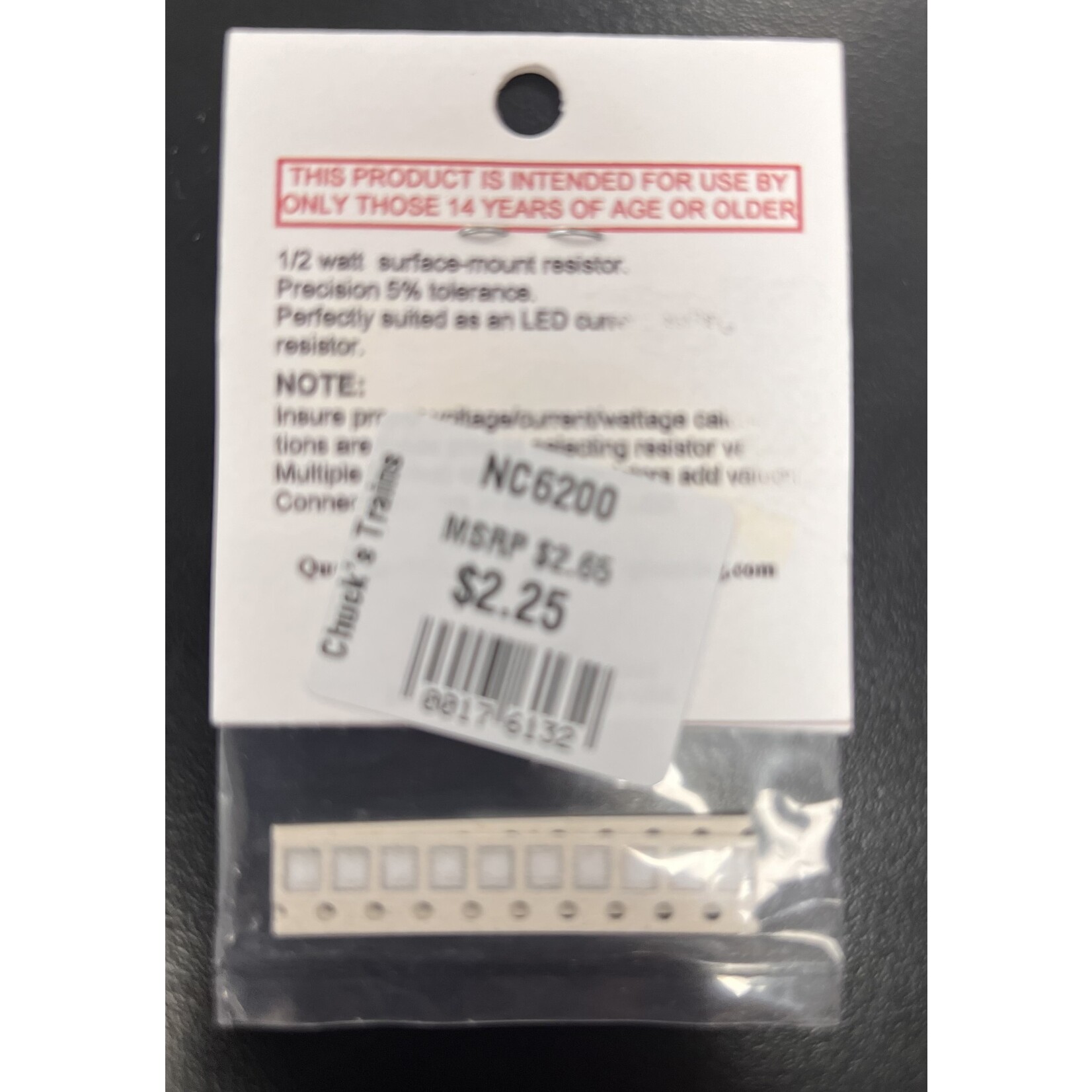 Ngineering NC6200 1/2 Watt 620-Ohm SMD Resistor - 20 Pack