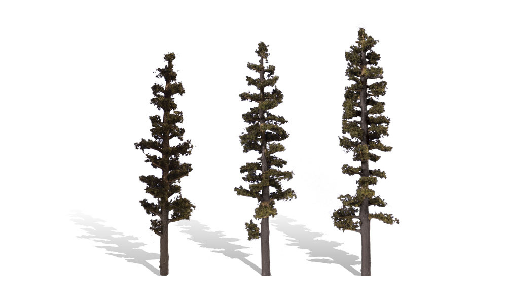 3562 6"-7" Standing Timber Trees - 3 Pack