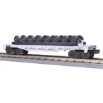 MTH 307687 O Pennsylvania Flat Car with 8 Wheel Sets
