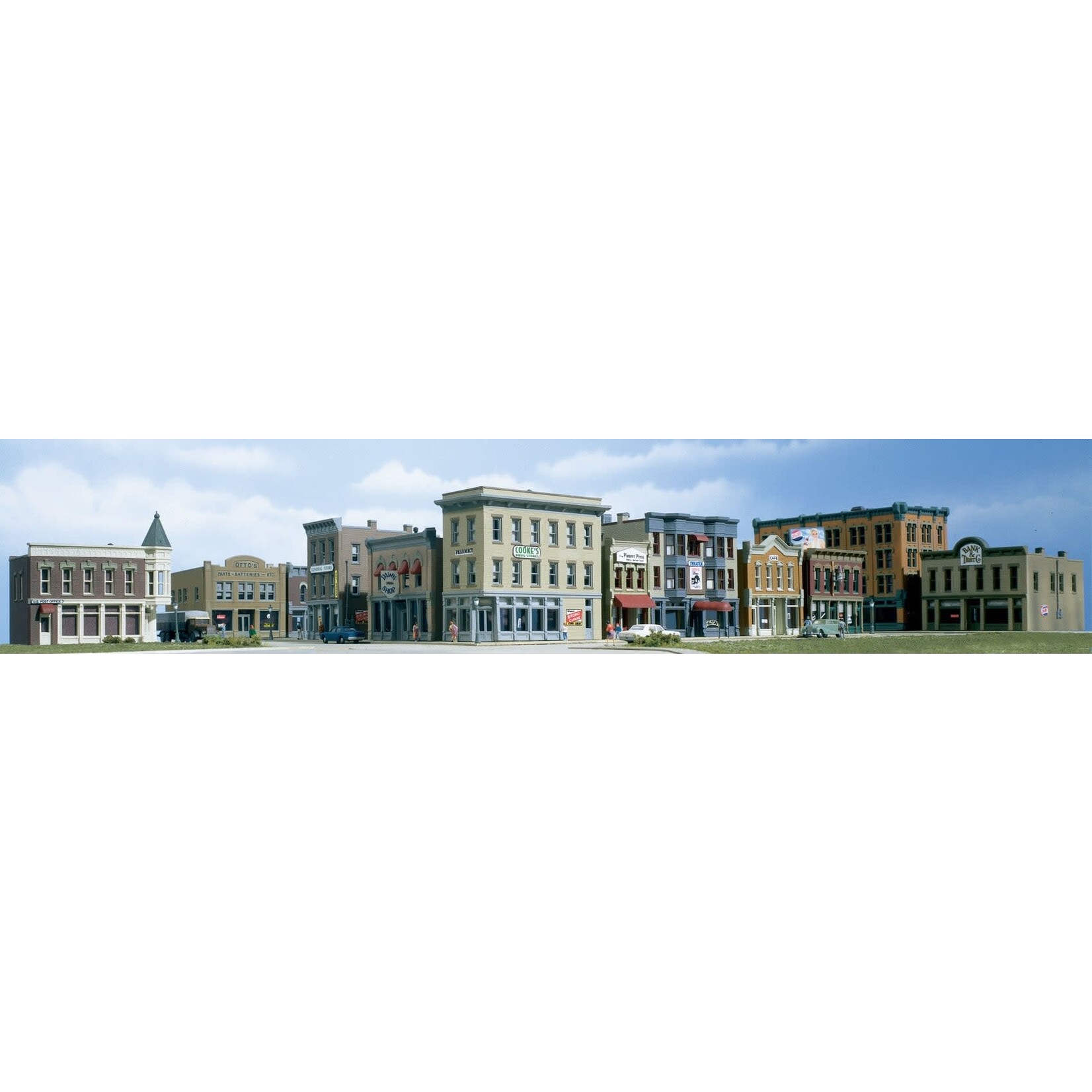 Woodland Scenics 1485 N Town and Factory Building Set Kit