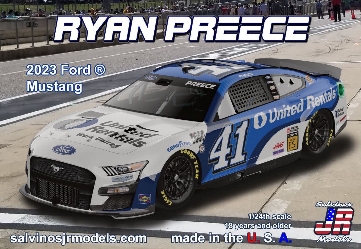 45612 1/24 Stewart Haas Racing Ryan Preece 2023 Mustang United Rentals
