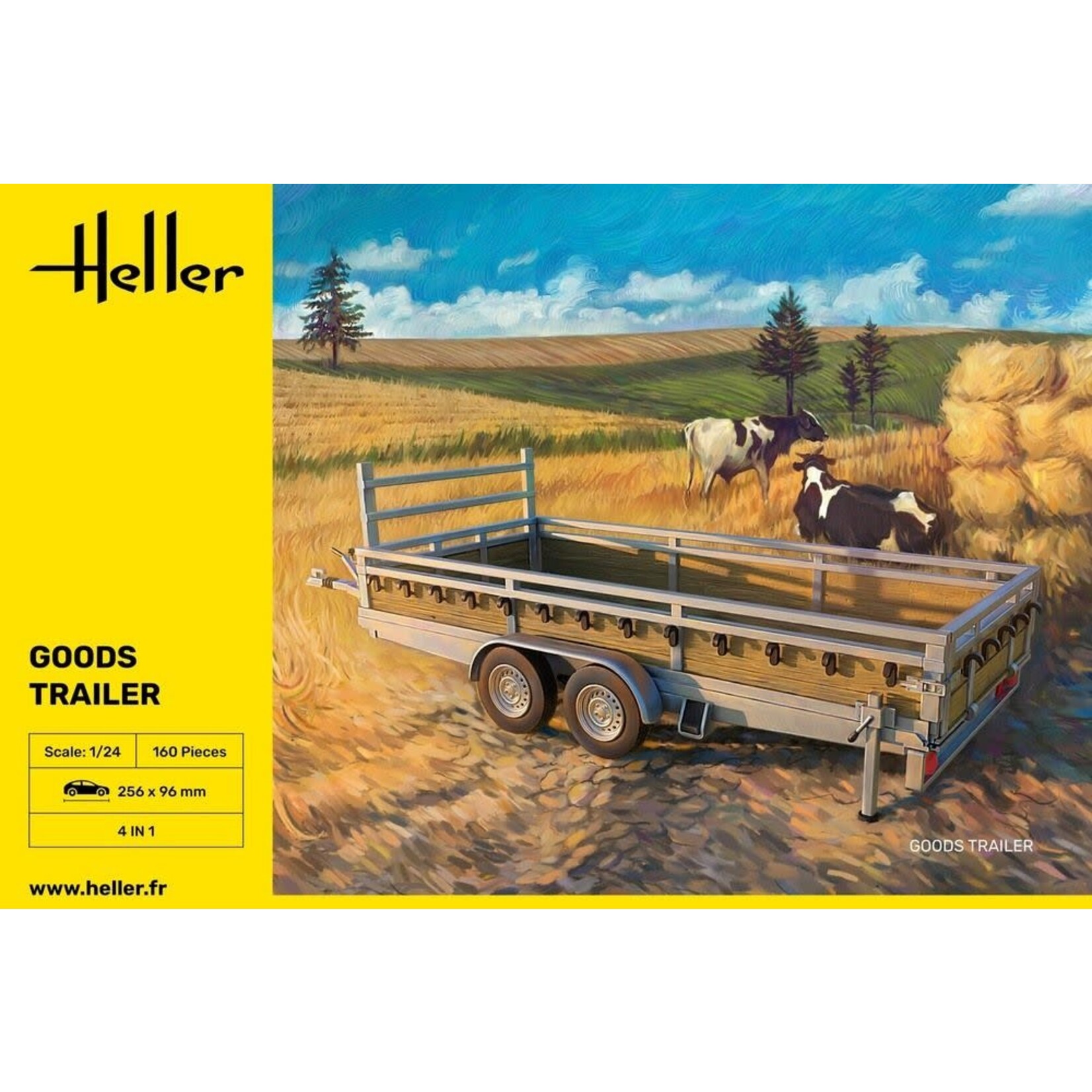Heller 80778 1/24 Goods Trailer