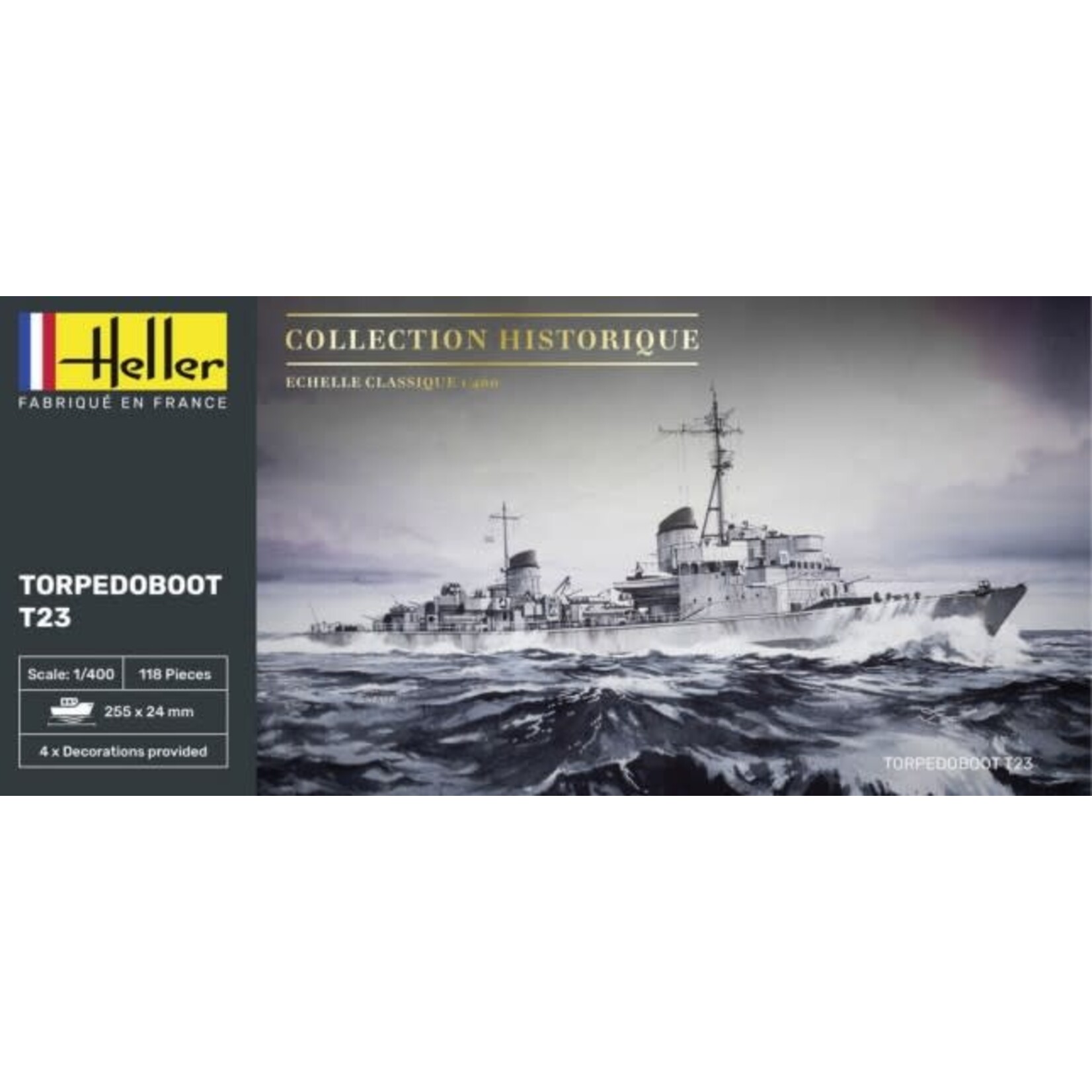 Heller 81011 1/400 T23 Torpedo Boat
