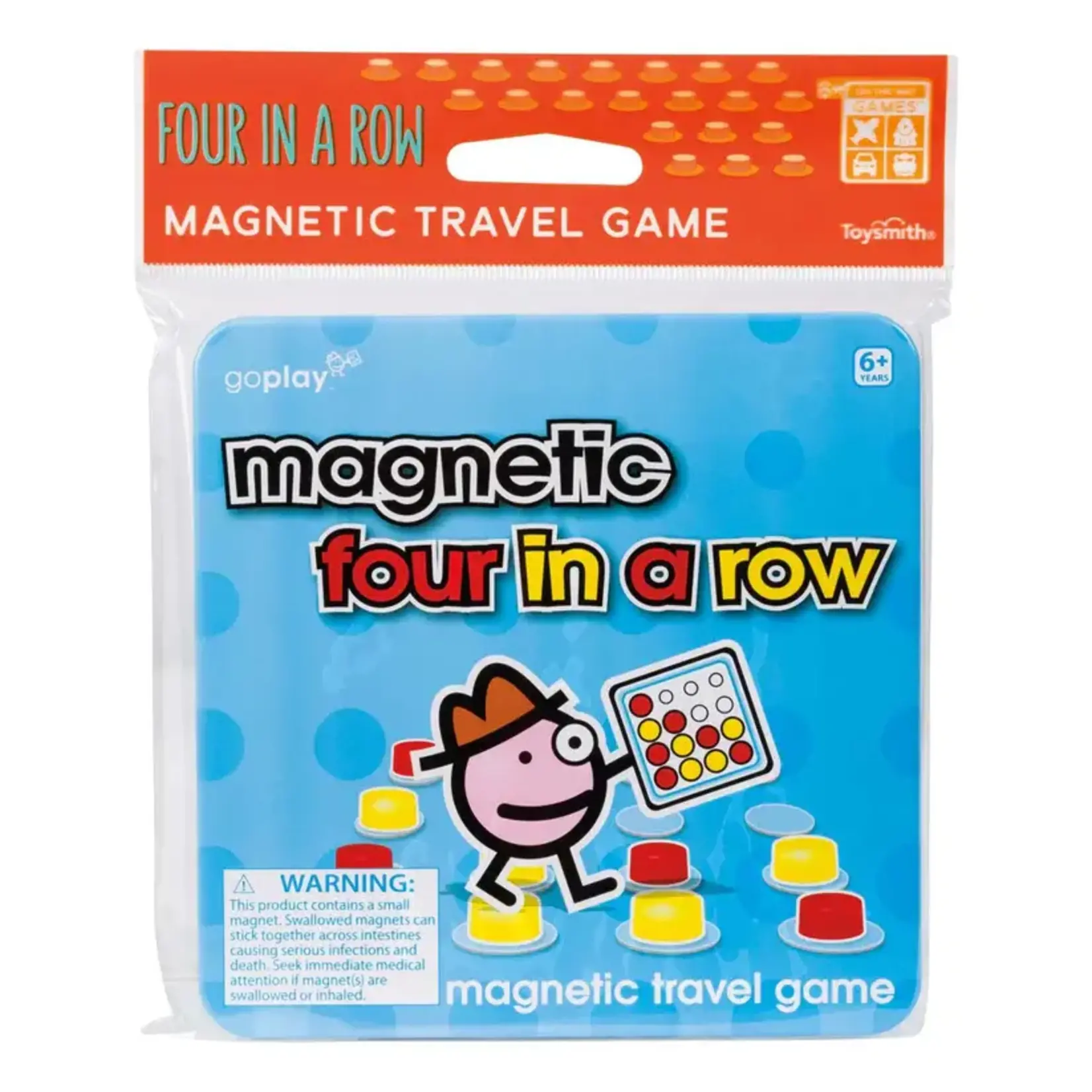 Toysmith Magnetic Four in a Row Travel Game