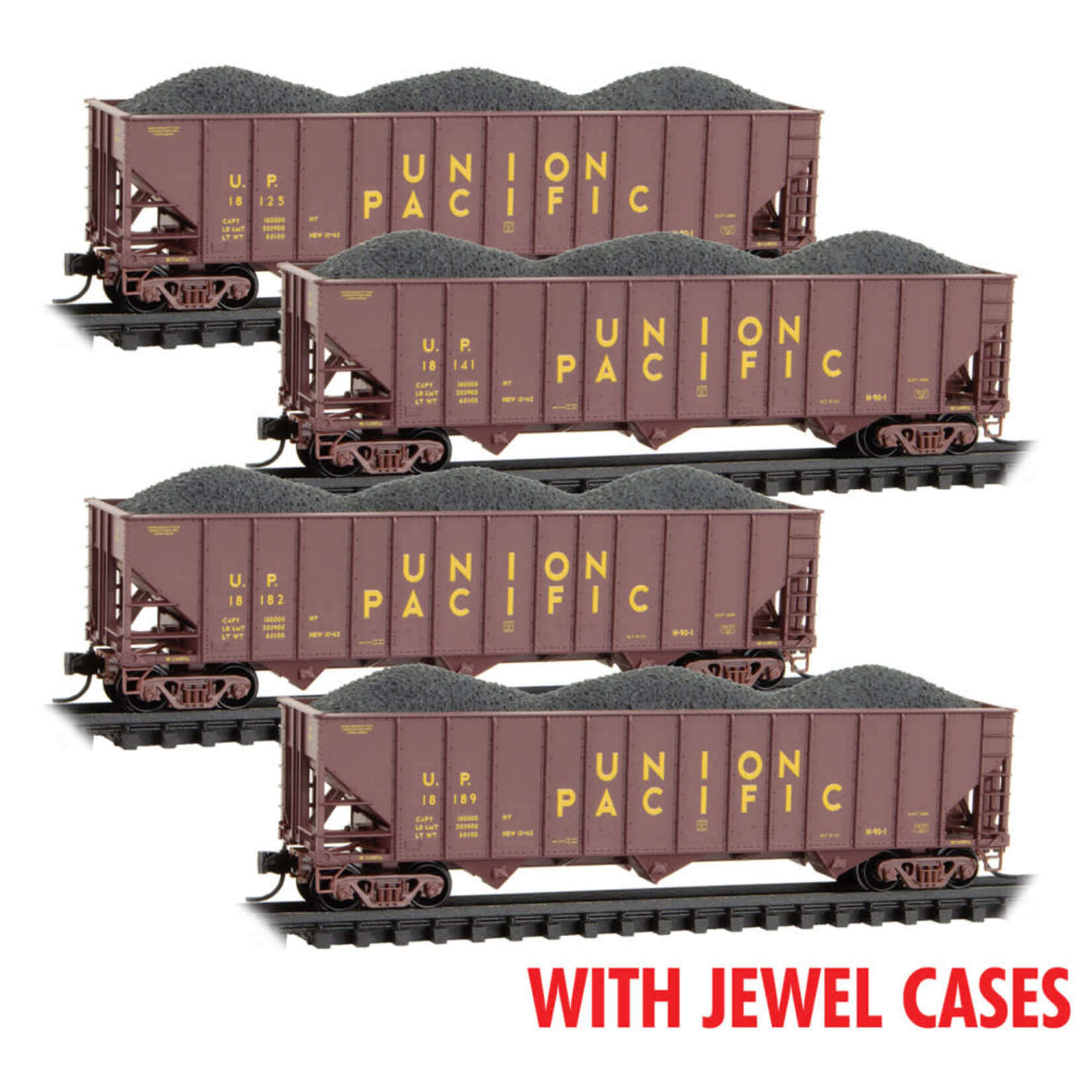 Micro Trains Line 98300229 N Union Pacific 4 Pack