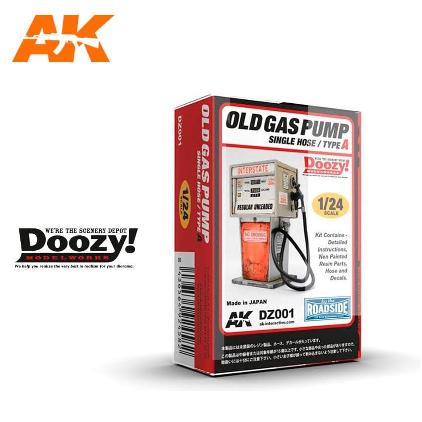 001 1/24 Old Gas Pump Single Hose Type A Kit