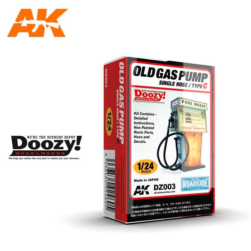 003 1/24 Old Gas Pump Single Hose Type C Kit
