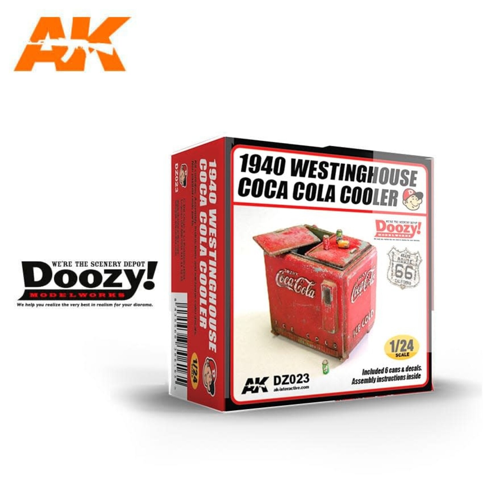 AK Doozy 023 1/24 1940 Westinghouse Coca-Cola Cooler Kit
