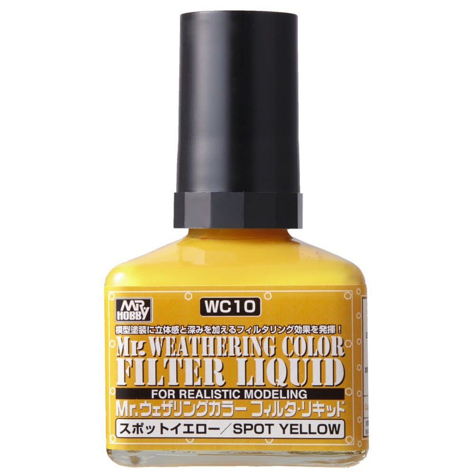 Mr Hobby 10 Mr Weathering Color Filter Liquid Yellow - 40ml