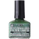 Mr Hobby 12 Mr Weathering Color Filter Liquid Green - 40ml