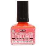Mr Hobby 13 Mr Weathering Color Filter Liquid Red - 40ml