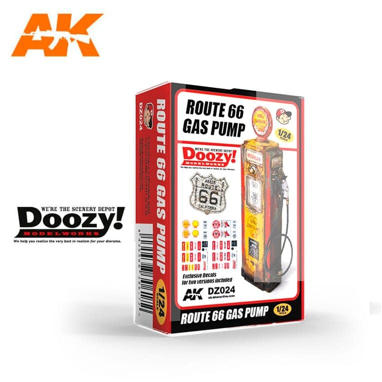 024 1/24 Route 66 Gas Pump Kit