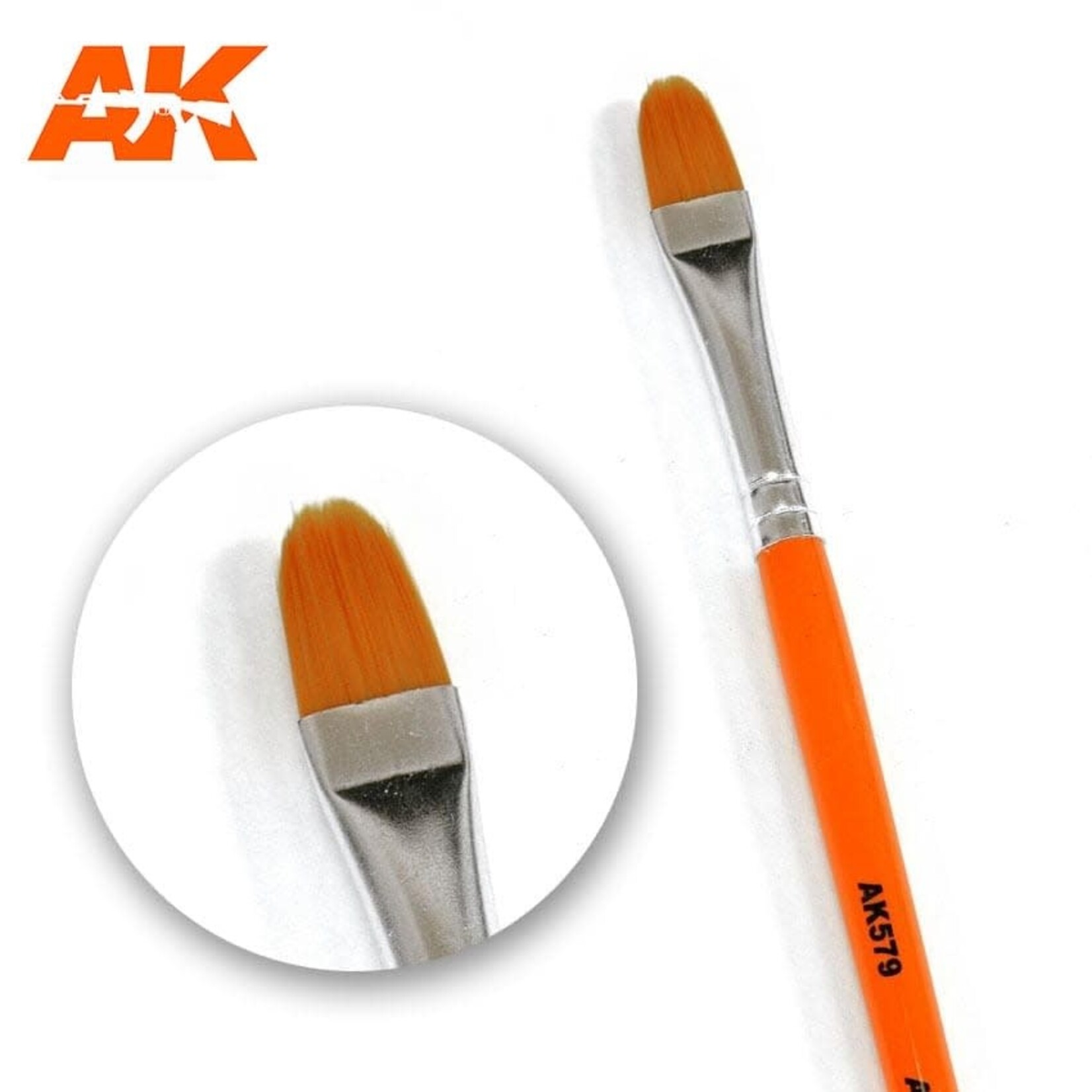 AK Interactive 579 Weathering Brush Rounded