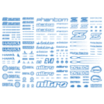 HiQ Parts Sponsor Logo Decal 01S Indigo Blue