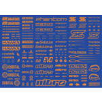HiQ Parts Sponsor Logo Decal 01S Orange