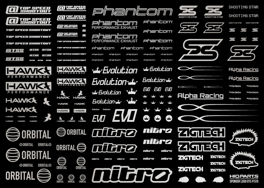 Sponsor Logo Decal 02S Silver