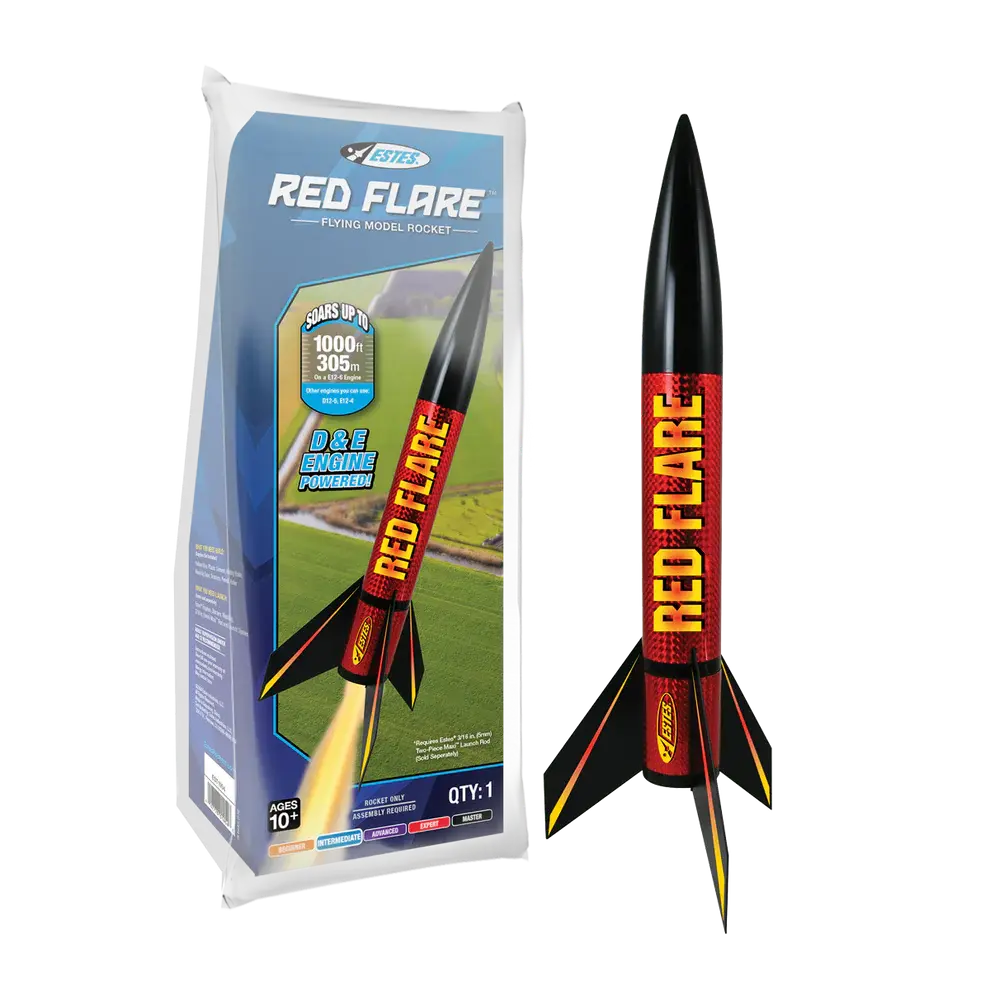1954 Red Flare Rocket