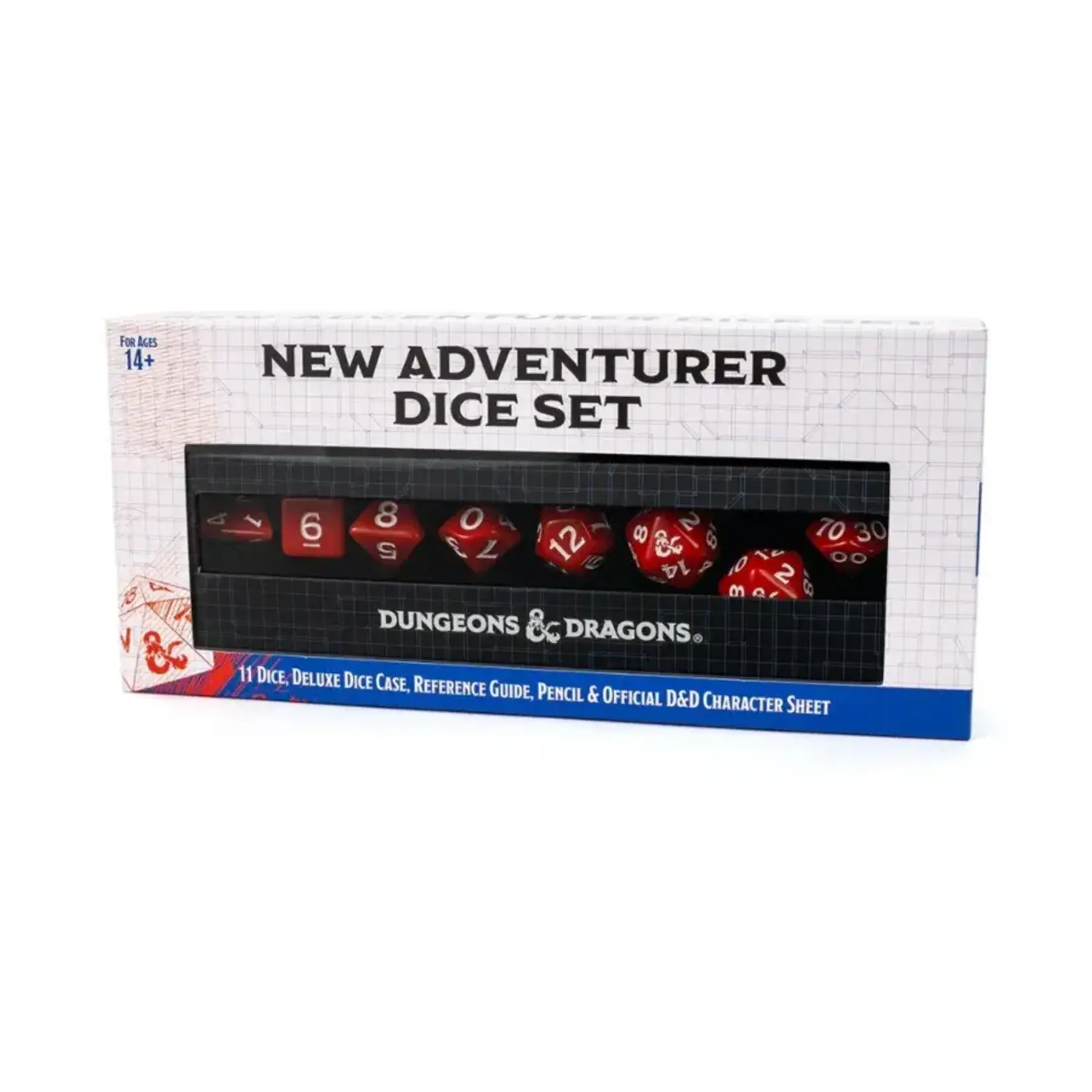 D&D D&D New Adventurer 11 Die Set - Red