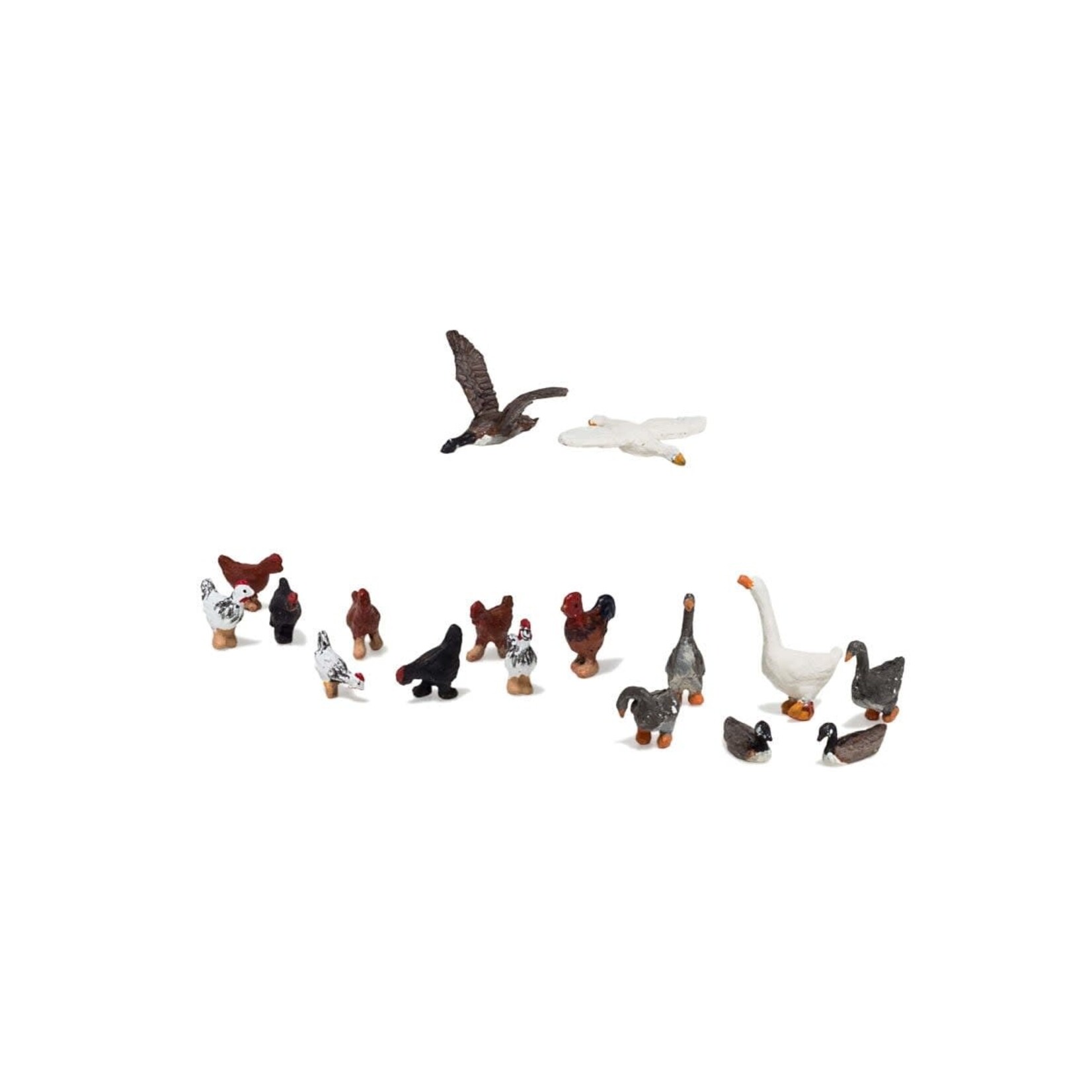 Woodland Scenics 1968 HO Geese and Chickens