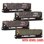 Micro Trains Line 98305075 N CRTN ex-BN Weathered 4 Pack