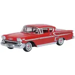 Oxford Diecast 87CIS58003 HO 1958 Chev Impala Sport Coupe - Rio Red
