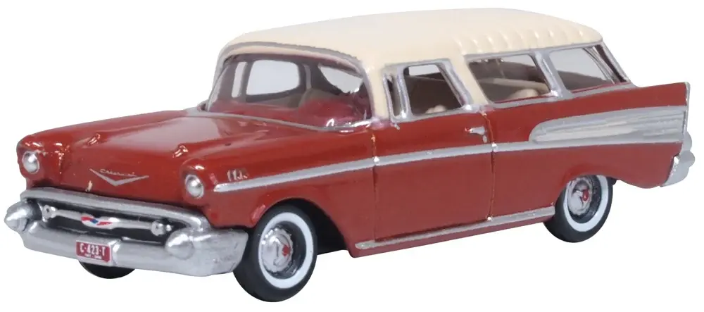 87CN57008 HO 1957 Chev Nomad - Adobe Beige/ Sierra Gold