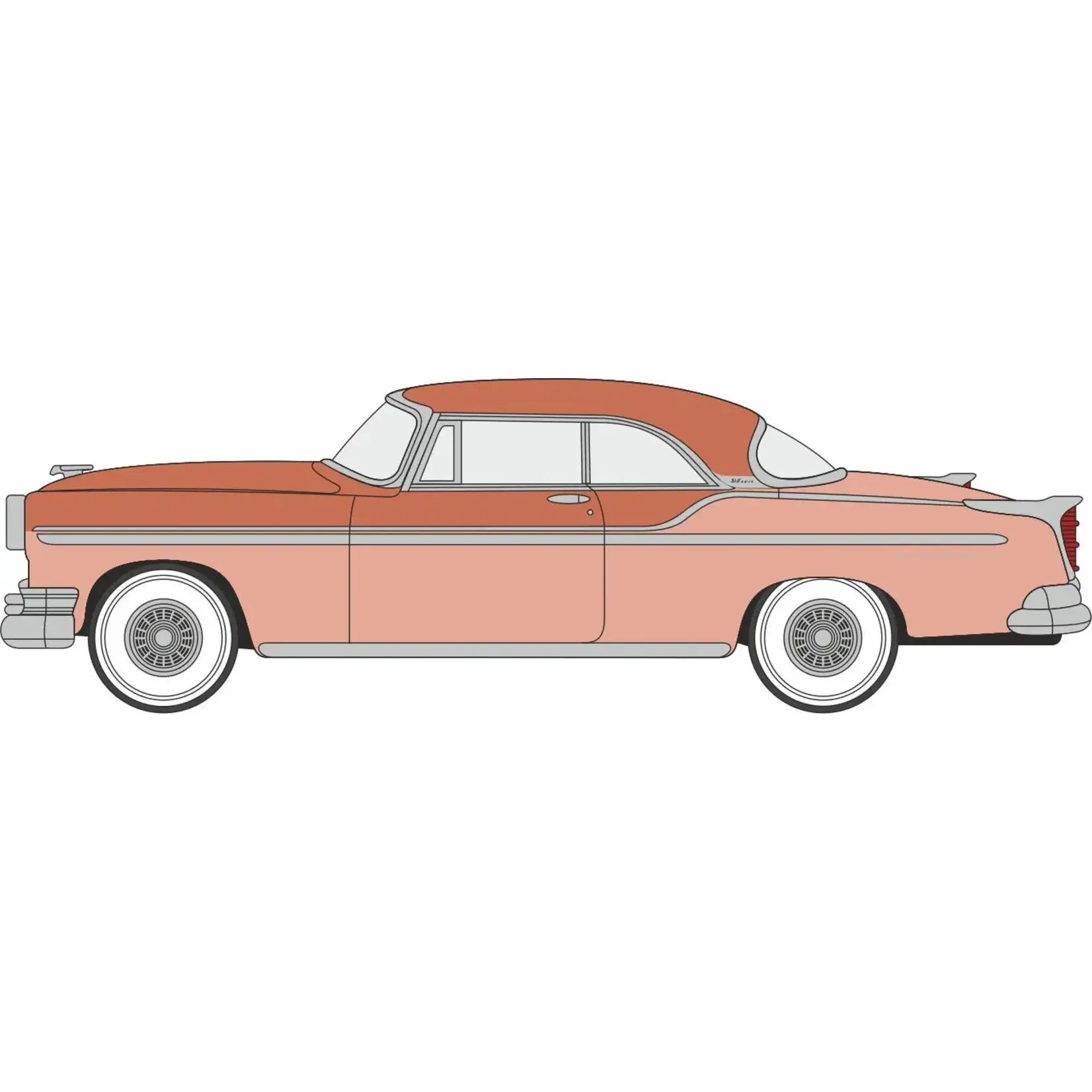 Oxford Diecast 87CNY55002 HO 1955 Chrysler New Yorker St Regis - Desert Sand