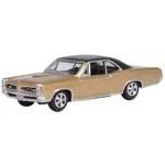 Oxford Diecast 87PG66003 HO 1966 Pontiac GTO - Bronze/ Black