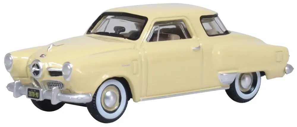 87SC50001 HO 1950 Studebaker Starlight Coupe - Tulip Cream
