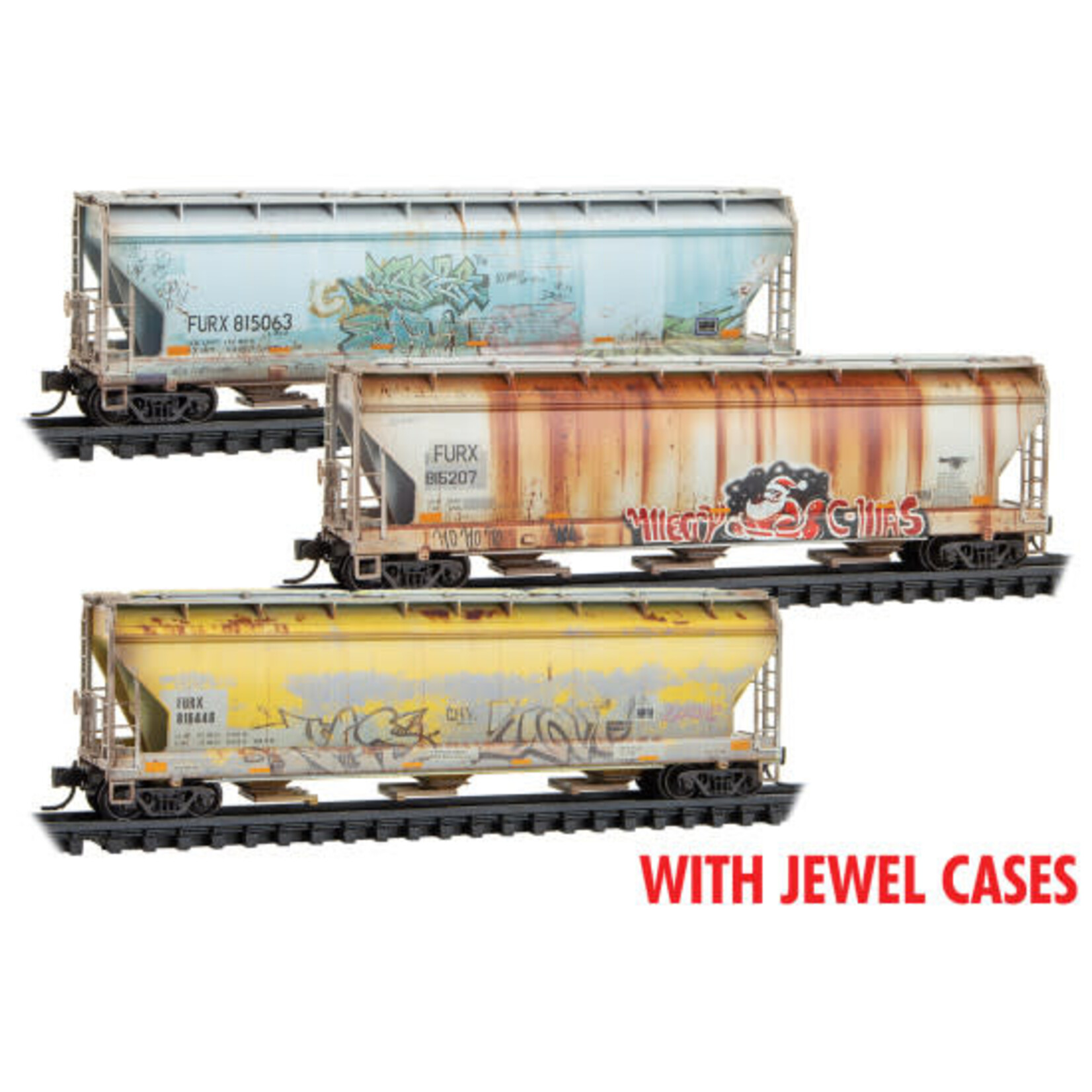 Micro Trains Line 98305083 N FURX Weathered 3 Pack