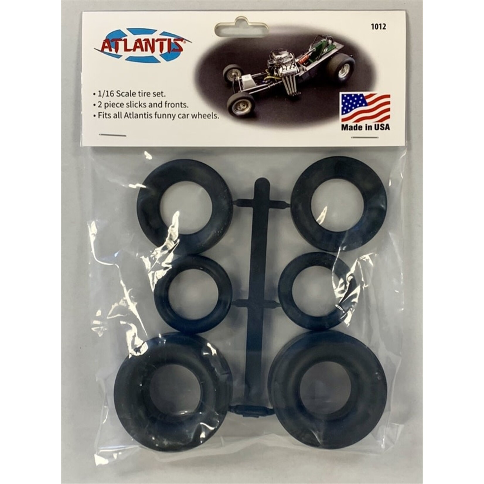 Atlantis 1012 1/16 Funny Car Tire Set