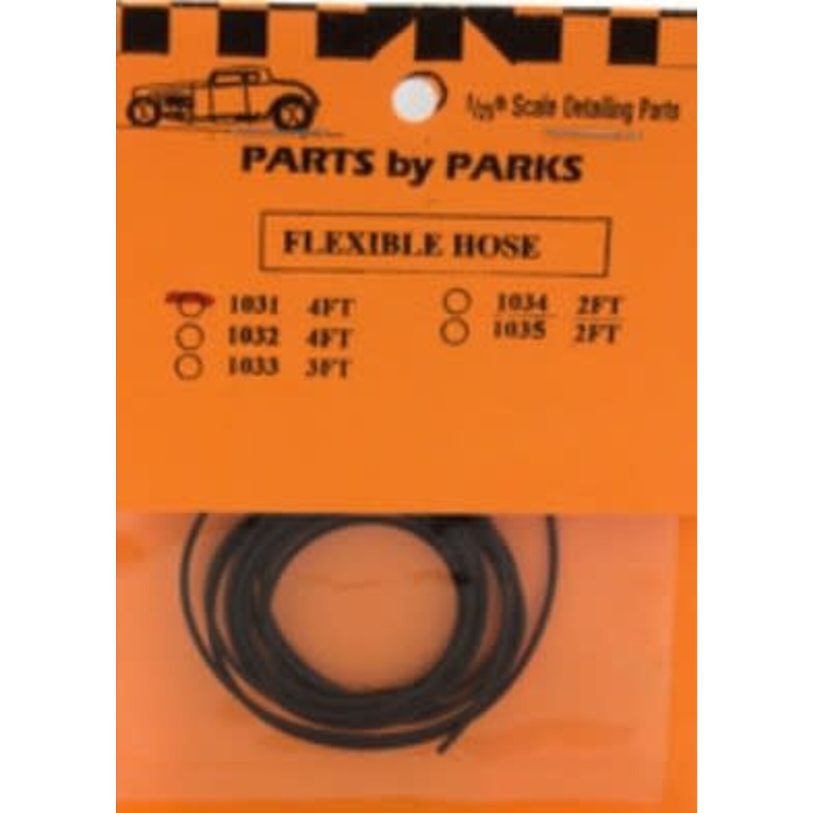 Parts by Parks 1031 1/24-1/25 4 ft. Hollow/Flexible 1" Rubber Hose