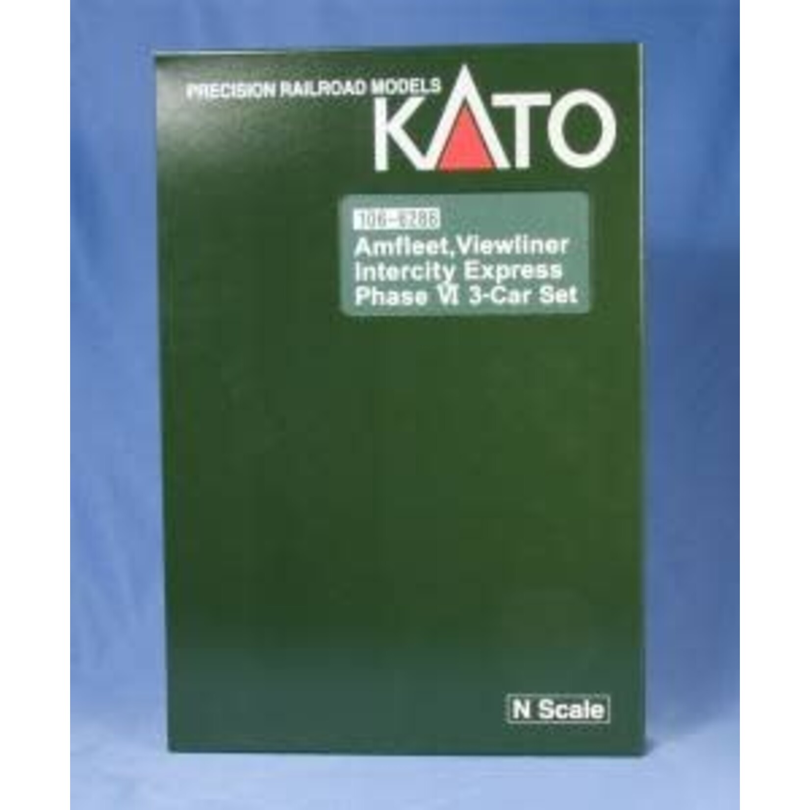 Kato 1066286 N P42 Amfleet Viewliner Phase VI - 3 Car Set