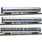 Kato 10662861 N P42 Amfleet Viewliner Phase VI - 3 Car Set w/ Interior Lights