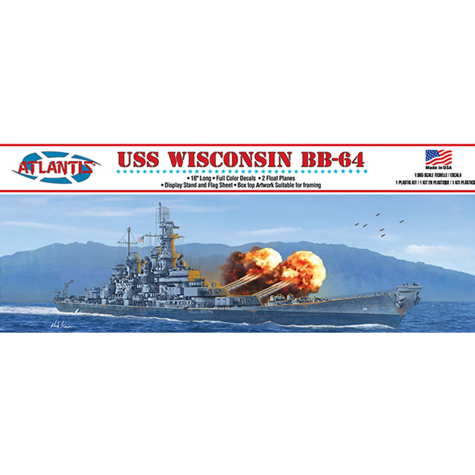 Atlantis 3006 USS Wisconsin BB-64 Battleship