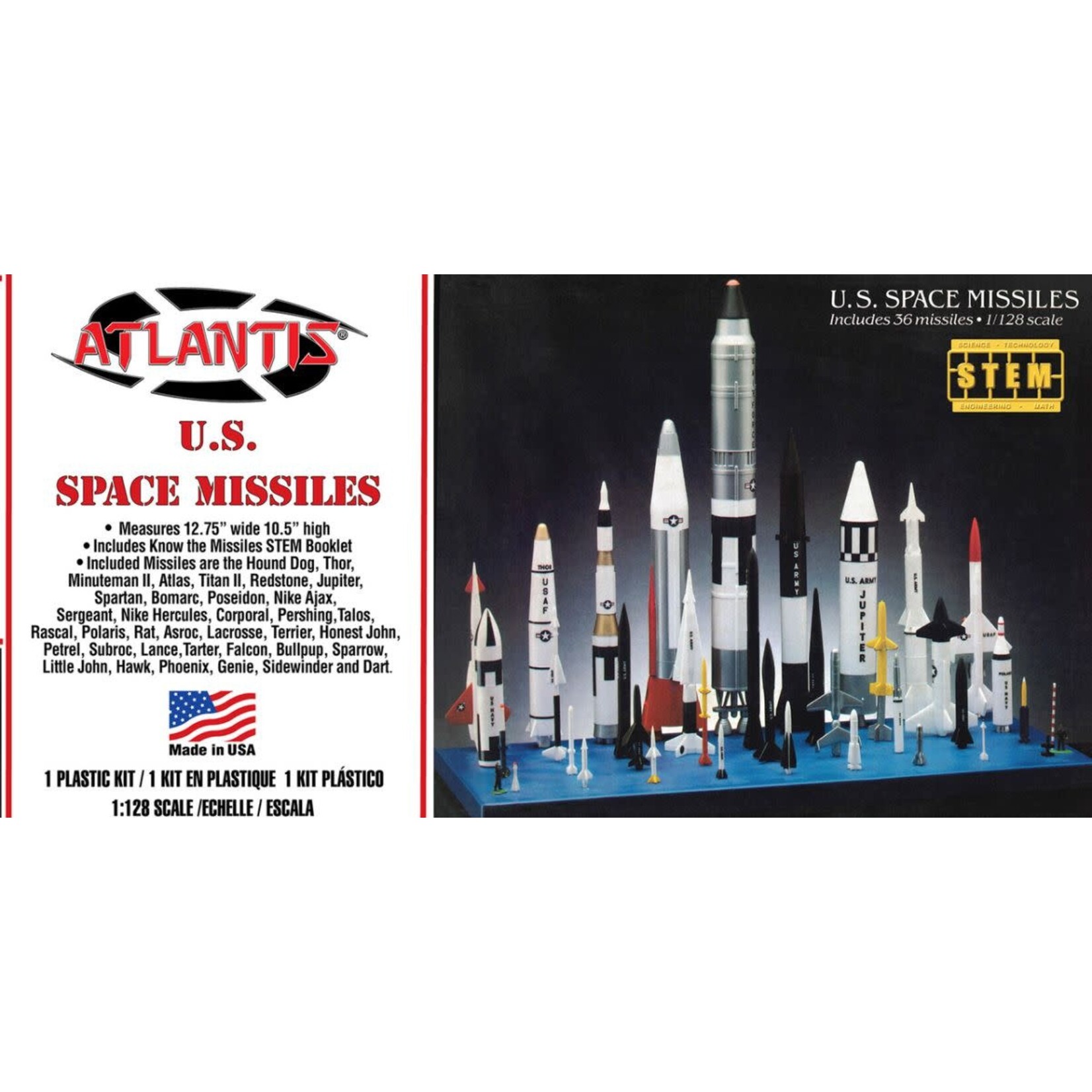 Atlantis 6871 US Space Missiles - 36 Missiles