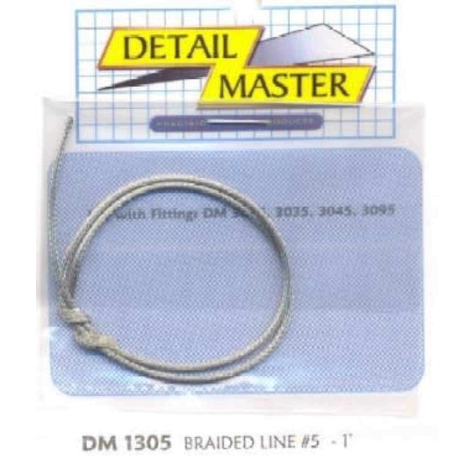 Detail Master 1305 1/24-1/25 Braided Line #5 (0.60"/1ft)